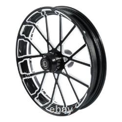 30X3.5 Front 18'' Rear Wheel Rim & Single Hub Fit For Harley Touring 2009-2023