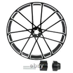 30 Front 18 Rear Wheel Rim & Hub Fit For Harley Touring Street Glide 2008-2024