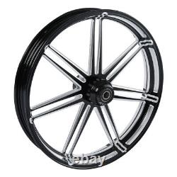 30 Front 18 Rear Wheel Rim & Hub Single Disc Fit For Harley Touring 2009-2023