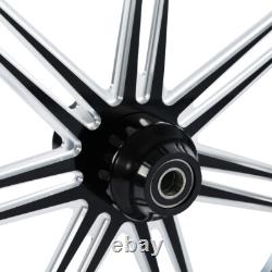 30 Front 18 Rear Wheel Rim & Hub Single Disc Fit For Harley Touring 2009-2023