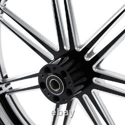 30 Front 18 Rear Wheel Rim & Hub Single Disc Fit For Harley Touring 2009-2023