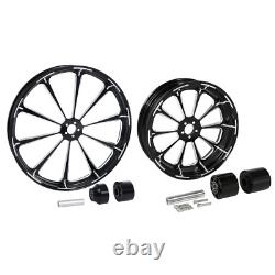 30 Front 18 Rear Wheel Rim Single Hub Fit For Harley Touring Models 2009-2023