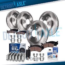 325mm Front Rear Rotors Brake Pads +24pc Lugnuts withkeys for Rainier SSR Ascender