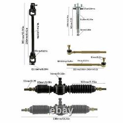 32 Go Kart Rear Live Axle Kit 7 Wheels Front Steering Wheel Tie Rod Shaft Rack