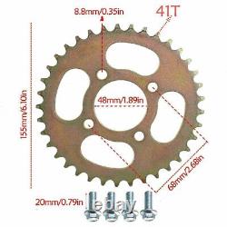 32 Rear Axle Kit 8 Wheels Front Steering Assembly for Trike Go kart ATV Carts