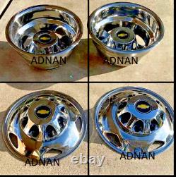 3500HD 17 Stainless Steel Dually Wheel Simulator Set for 2011Current