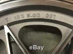 3.00 x 16 Henry Abe Mag Wheel Rim Harley FL Front Rear FX Rear 500/510-16 Tire