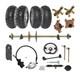 44 Go Kart Rear Axle Kit 8 Wheels Front Steering Hub for Golf Cart ATV Quad
