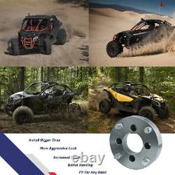 4PC 4x110 to 4x156 1.5 ATV Wheel Adapter/Spacer 90mm CB For Can-Am Arctic Cat