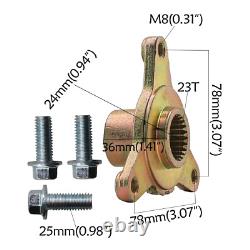 4PC Front Rear 145/70-6 Tire Rim 6 Wheels + 3 Stud Hub 110cc 125cc ATV Go Kart