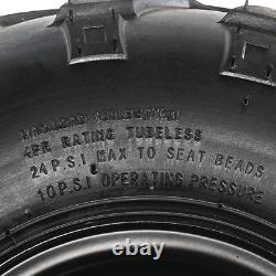 4PC Front Rear 145/70-6 Tire Rim 6 Wheels + 3 Stud Hub 110cc 125cc ATV Go Kart