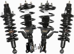 4PC Front Rear Strut Coil Sping Assembly for 2003 2004 2005 Honda Civic 1.7L Gas