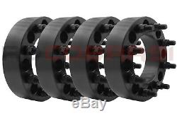 4Pc 8x6.5 To 8x6.5 1999-2010 GMC Sierra 2500HD 3500HD 2 inch Wheel Spacers 8 Lug