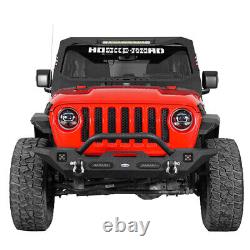 4Pcs Front + Rear Steel Flat Wheel Fender Flares Fit 2018-2024 Jeep Wrangler JL