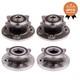 4Pcs Front + Rear Wheel Hub Bearing Assembly For 2007-2015 Mini Cooper FWD