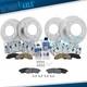 4WD Front Rear Drilled Rotors Calipers Brake Pads for 2000-2004 F-250 Super Duty