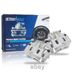 4WD Front Rear Drilled Rotors Calipers Brake Pads for 2000-2004 F-250 Super Duty