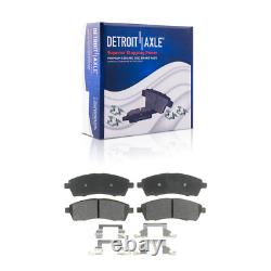 4WD Front Rear Drilled Rotors Calipers Brake Pads for 2000-2004 F-250 Super Duty