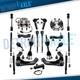 4WD Front Wheel Bearing Hubs CV Axle Control Arm Shocks for Chevy Silverado 2500