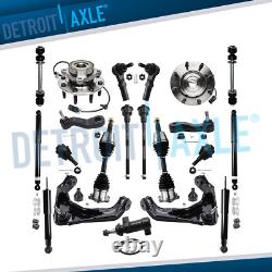 4WD Front Wheel Bearing Hubs CV Axle Control Arm Shocks for Chevy Silverado 2500