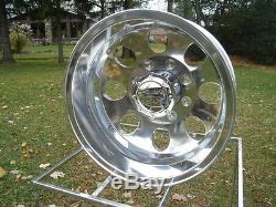 4 16x6 FORD CHEVY DODGE 16 DUALLY POLISHED RIMS 167 ION 2 FRONT/REAR LUGS