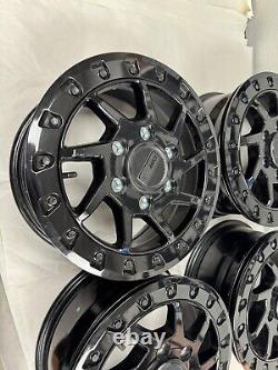 4-2024-2025 CAN AM MAVERICK R WHEEL FRONT OR REAR 16x7 BLACK BEADLOCK 1 MILE