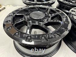 4-2024-2025 CAN AM MAVERICK R WHEEL FRONT OR REAR 16x7 BLACK BEADLOCK 1 MILE