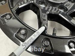 4-2024-2025 CAN AM MAVERICK R WHEEL FRONT OR REAR 16x7 BLACK BEADLOCK 1 MILE