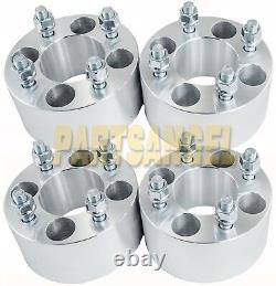 (4) 5.0 (2.5 per side) Wheel Spacers 4x4 to 4x4 for Yamaha Golf Cart M12x1.25