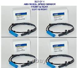 4 ABS Wheel Speed Sensor Front /Rear Left & Right For BMW 525i 528i 530i 540i M5