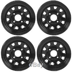 4 ATV/UTV Wheels Set 12in ITP Delta Steel Black 4/110 5+2/2+5 SRA