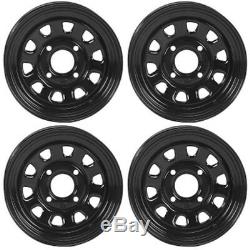 4 ATV/UTV Wheels Set 14in ITP Delta Steel Black 4/110 5+2/2+5 SRA