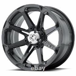 4 ATV/UTV Wheels Set 14in MSA M12 Diesel Black 4/110 10mm IRS