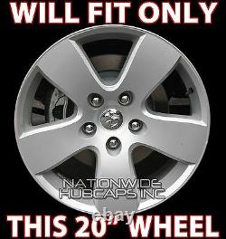 4 Black 20 Wheel Skins fit Dodge Ram 1500 2009-2012 Hub Caps 5 Spoke Rim Covers