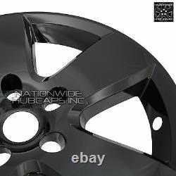 4 Black 20 Wheel Skins fit Dodge Ram 1500 2009-2012 Hub Caps 5 Spoke Rim Covers