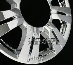 4 CHROME 2010-2016 for Cadillac SRX 18 Wheel Skins Center Hub Caps Rim Covers