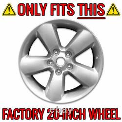 4 CHROME 20 Wheel Skins Hub Caps 5 Spoke for Dodge Ram 1500 Truck Alloy Rim