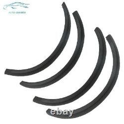 4 × For 2021-2023 Ford Bronco Black Front+Rear Wheel Lip Fender Flares 33L×4W