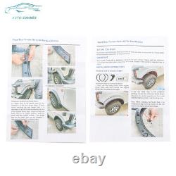 4 × For 2021-2023 Ford Bronco Black Front+Rear Wheel Lip Fender Flares 33L×4W