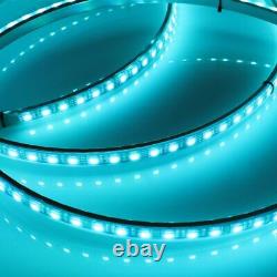 4 LED RGB Ring Wheel Lights IP68 Turn&Brake Lights Color Shifting Bluetooth US