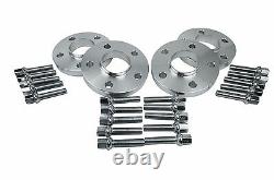 4 Mercedes Benz 5x112 Staggered 12 MM & 20 MM Hub Centric Spacers With Lug Bolts