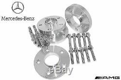 4 Pc Set Of Mercedes Benz (20 mm Thick) Hub-Centric Wheel Spacers With Lug Bolts