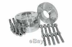 4 Pc Set Of Mercedes Benz (20 mm Thick) Hub-Centric Wheel Spacers With Lug Bolts