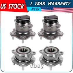 4 Pcs Front Rear Wheel Bearing Hub For Nissan Rogue 2014 2015 2016 2017-2019 FWD