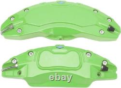 4 Pieces Brake Caliper Cover Aluminum Alloy Front Rear Wheels Hub 19-20In Green
