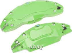 4 Pieces Brake Caliper Cover Aluminum Alloy Front Rear Wheels Hub 19-20In Green