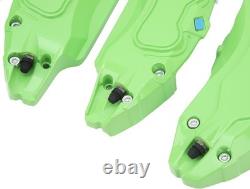 4 Pieces Brake Caliper Cover Aluminum Alloy Front Rear Wheels Hub 19-20In Green