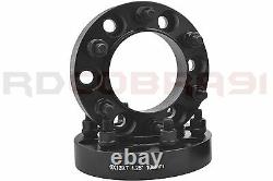 4 Toyota 6x5.5 1.25 Black Hub Centric Wheel Spacers + 24pc Black Mag Lug Nuts