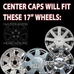 4 fits Eldorado Deville DTS Chrome Gold Wheel Center Hub Caps 5 Lug Rim Cover RG