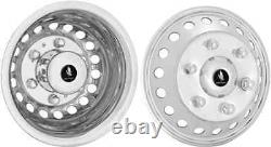 4 fits Sprinter Van 2007-2024 16 Dual Steel Wheel Simulators Dually Rim Covers
